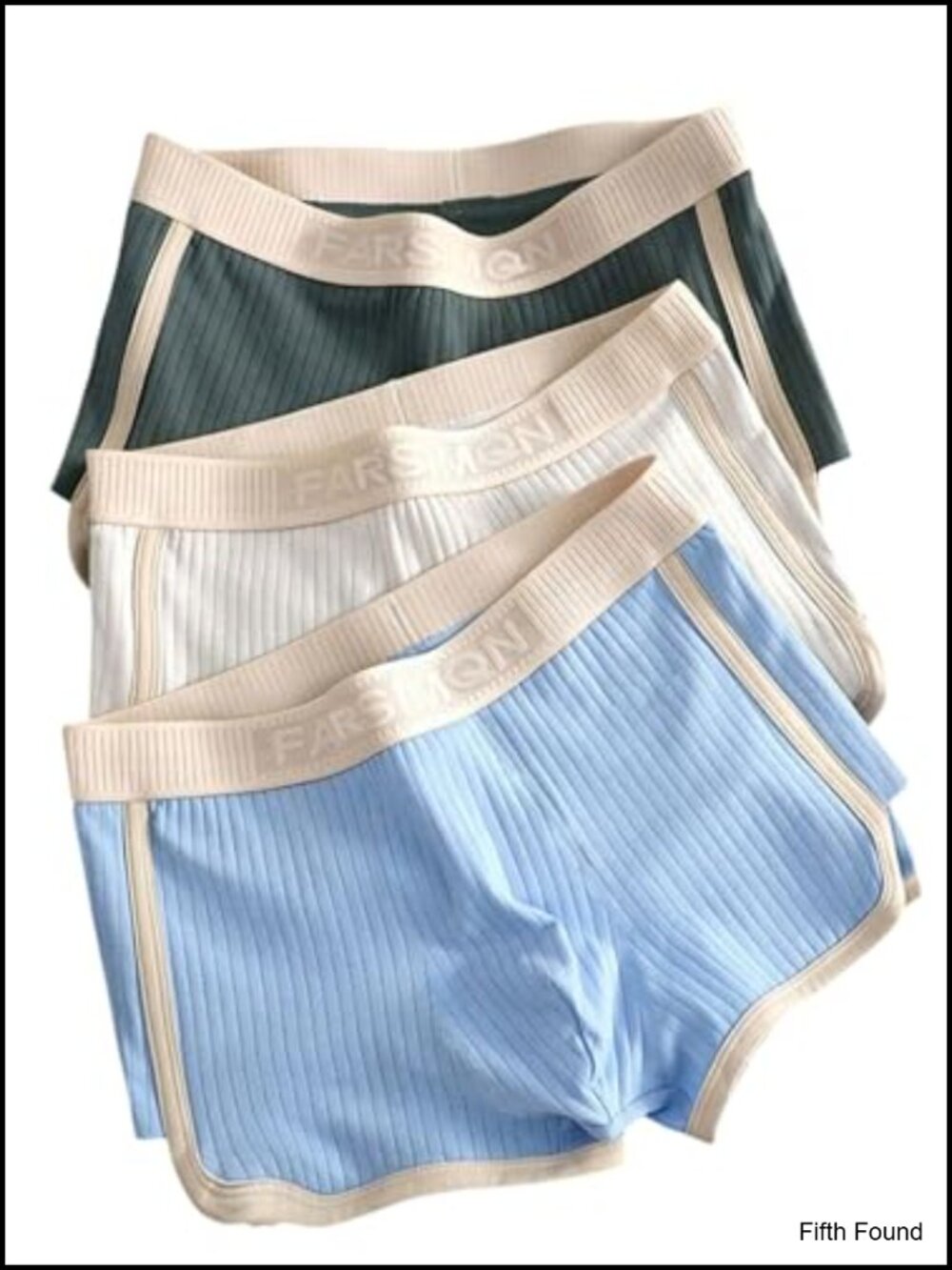 3 Pack Mid Rise Boxer Briefs Soft Stretchy Letter Pattern Underwear Men's
